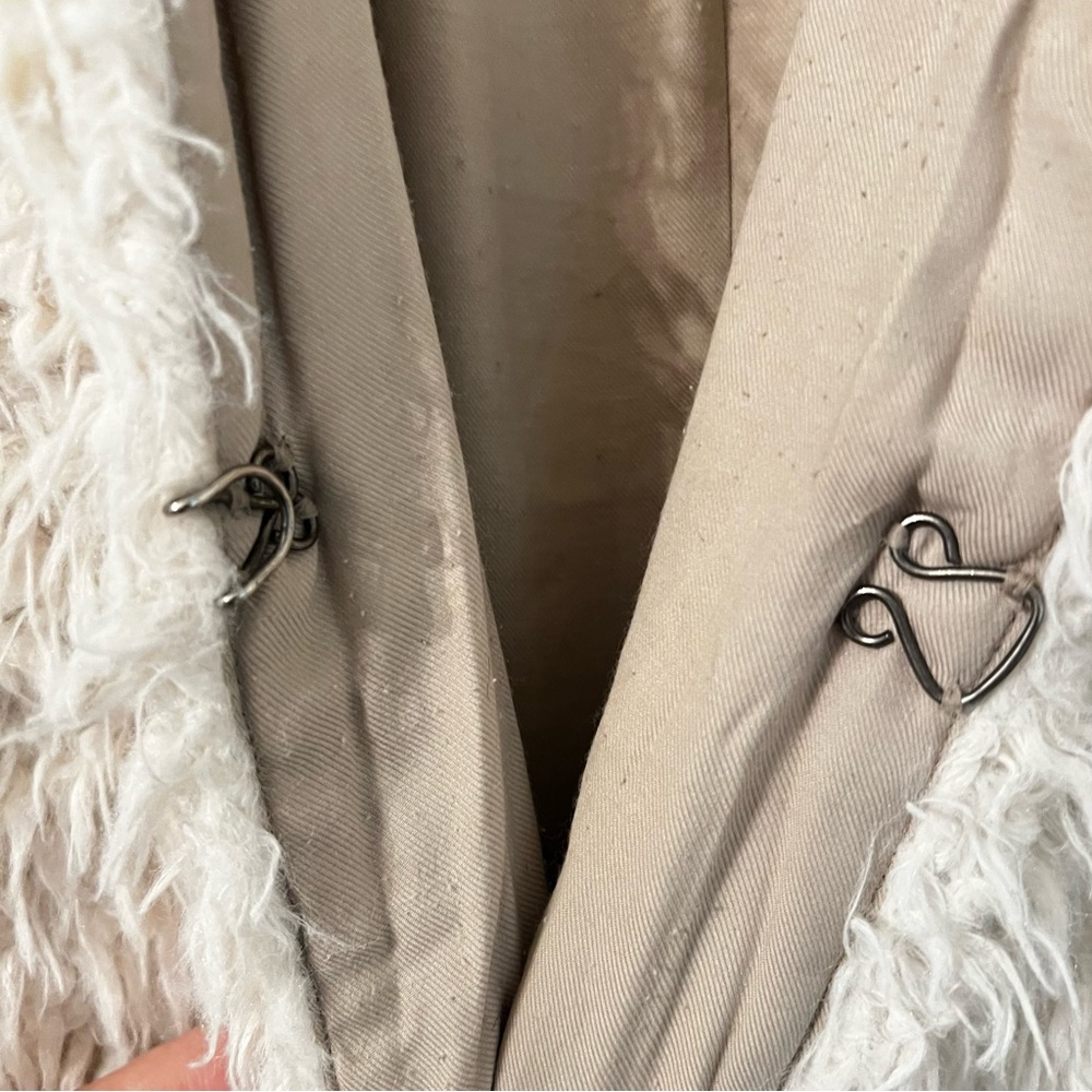 🛑SOLDREFORMATION Brixton Coat in Cream Size L - Picture 9 of 14